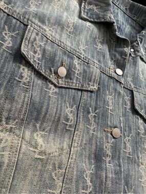 New Luxury Designer Like Jean Jacket  Size M/L